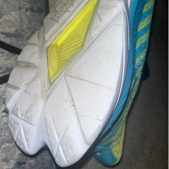 HOKA Mens Hoka One One Mach 5 Evening Primrose Scuba Blue Size 13D - Picture 7 of 7